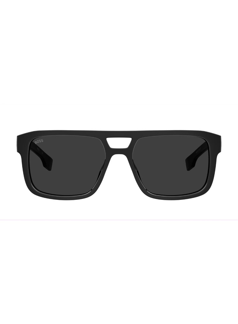 BOSS Men's UV Protection Sunglasses Boss 1648/S Black 43.9 - Lens Size: 56 Mm - Image 3
