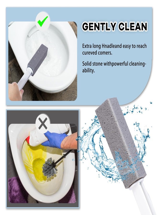 ARZQUT 2 Packs Pumice Cleaning Stone with Extra Long Handle, Pumice Stone for Toilet Bowl Cleaning for Cleaning Toilets, Bathtubs, Grills, Swimming Pools, Sinks - Image 3