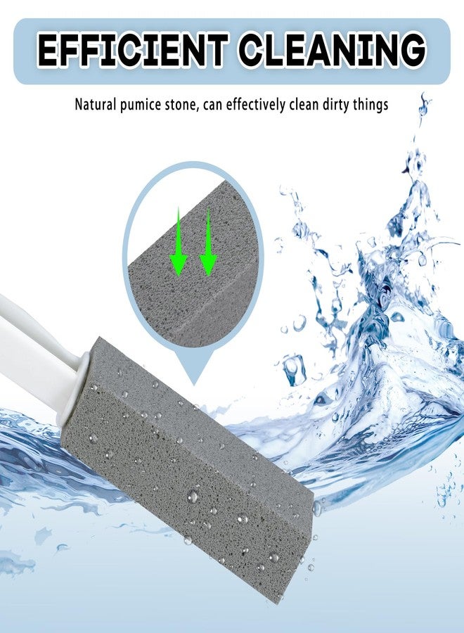 ARZQUT 2 Packs Pumice Cleaning Stone with Extra Long Handle, Pumice Stone for Toilet Bowl Cleaning for Cleaning Toilets, Bathtubs, Grills, Swimming Pools, Sinks - Image 2