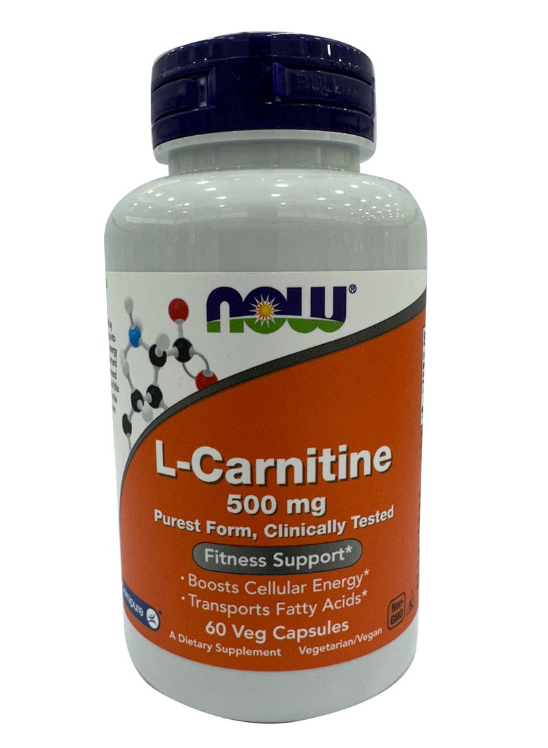 now Carnitine 500Mg Cap 60S