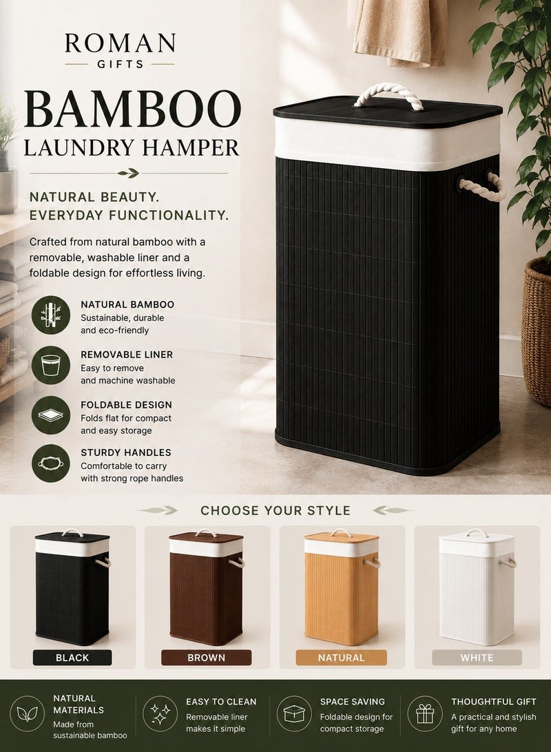 Roman Gifts Large Laundry Basket Waterproof Freestanding Laundry Hamper Laundry Basket With Printed Letters for Clothes Toys in the Dorm and Family - Image 3