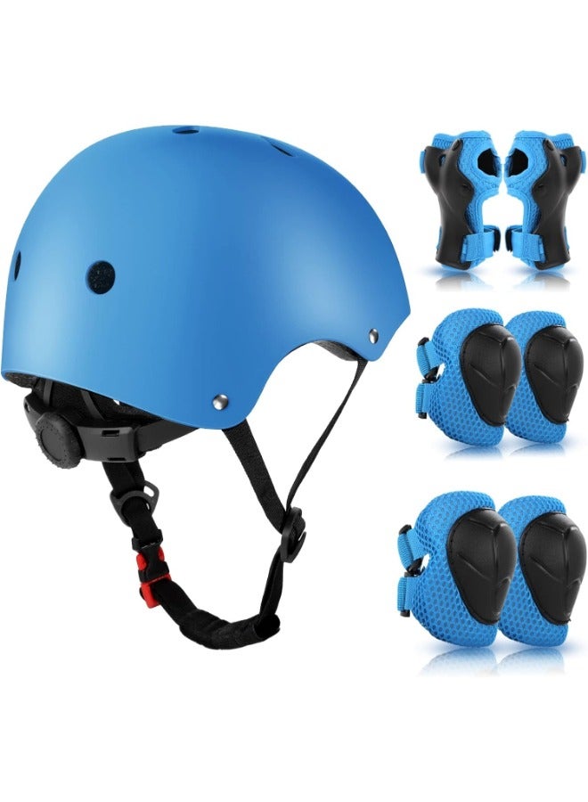 Top-rated 7-in-1 Kids Bike Helmet Set | Adjustable Safety Gear for Cycling, Skating, Skateboarding | Premium Protection for Boys and Girls (Ages 3-10) | Breathable, Easy-Clean, Strong Impact.  - Image 1