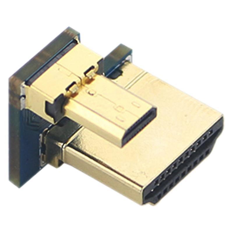 Micro Hdmi Adapter: Gold-Plated, Rigorously Tested - Shortens Hdmi Line For Neat Connection Hdmi Male Converter For Raspberry Pi 4B/3/2/1 And Raspberry Pi Lcd Tablet - Image 1