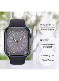 Smart Watch S8 Dial Size 45mm Sport Band Bluetooth Version Midnight - pzsku/Z4B41987ED40CB672606DZ/45/_/1710470608/b5b9d0c4-2af0-43a5-90c7-916320f6a632