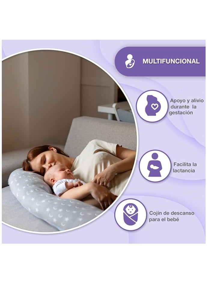 XXL Nursing Pillow for Baby and Pregnant - Pregnancy Pillow for Sleeping - Anti-roll Pregnancy Pillow Easy Wash for Pregnancy and Postpartum - Image 3