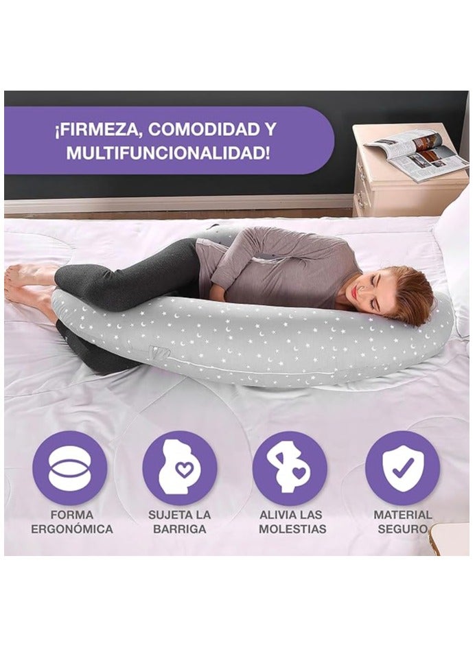 XXL Nursing Pillow for Baby and Pregnant - Pregnancy Pillow for Sleeping - Anti-roll Pregnancy Pillow Easy Wash for Pregnancy and Postpartum - Image 5