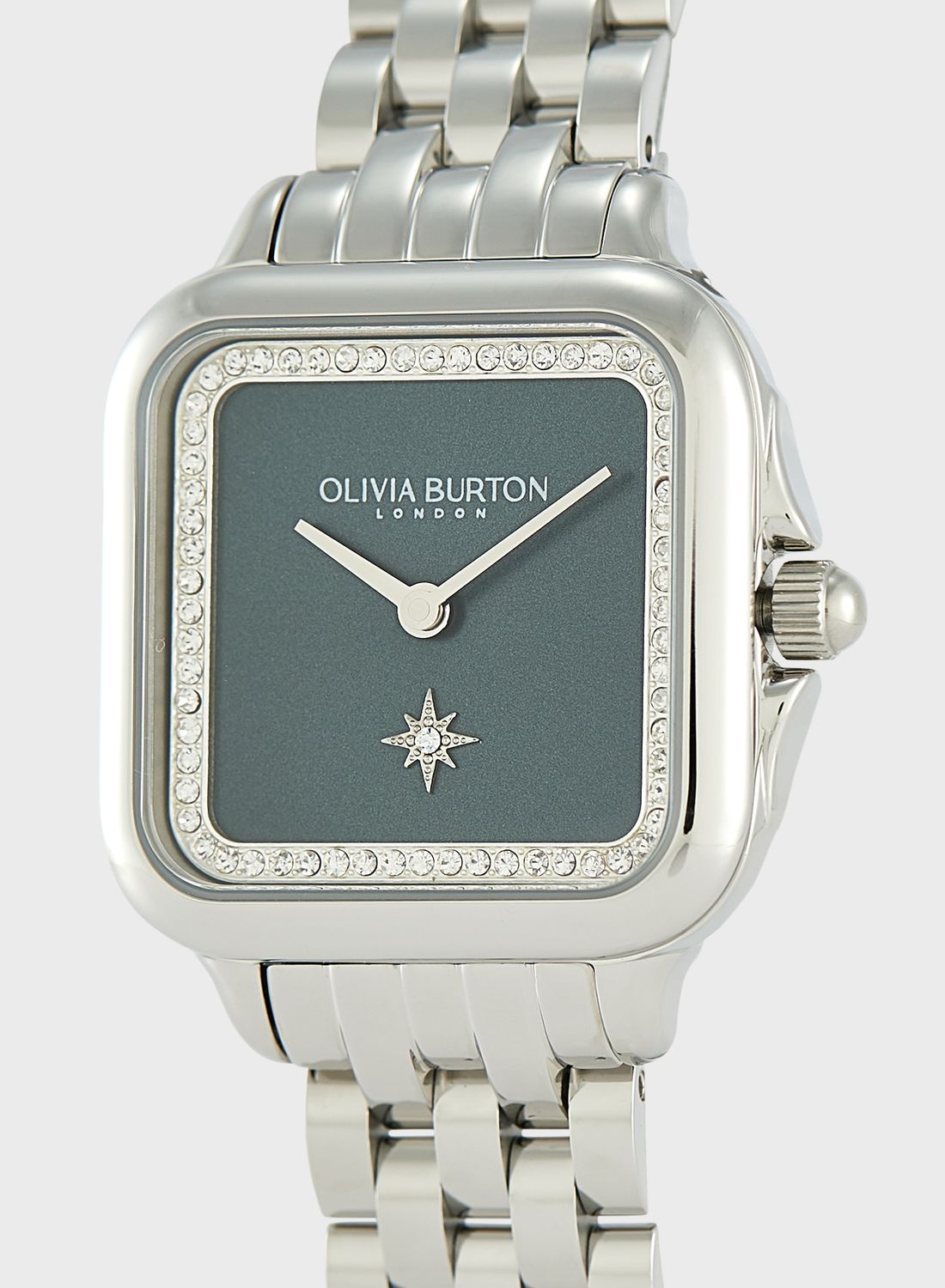 ساعة انالوج كلاسيكية بوجه مربع