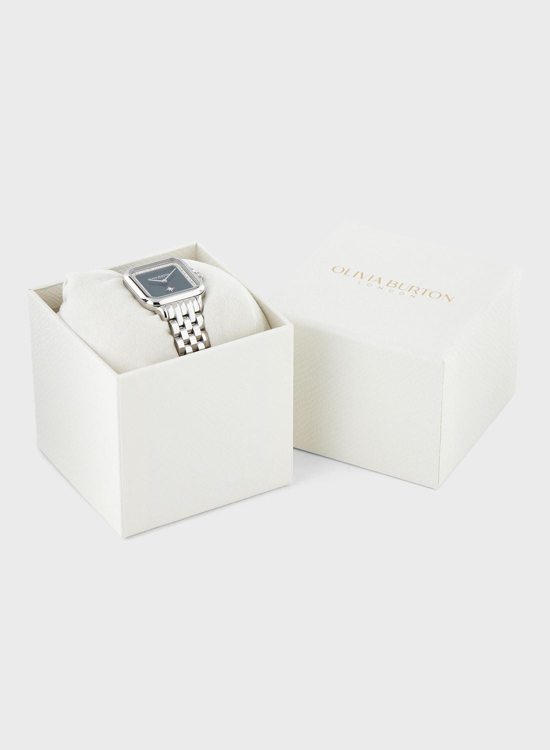 ساعة انالوج كلاسيكية بوجه مربع