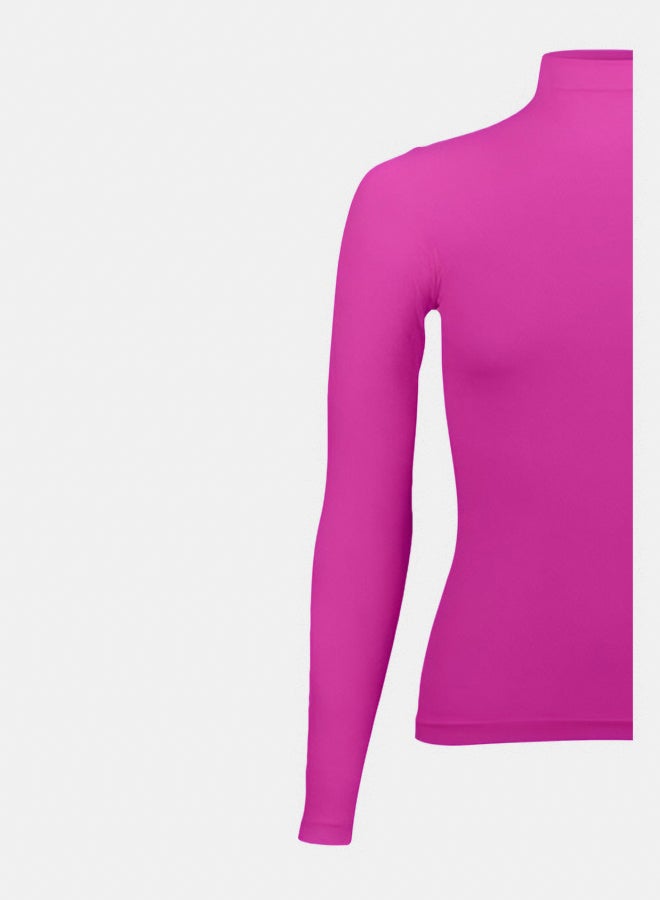 Silvy Lycra Cellina High Long Sleeves High Neck Top Underwear For Girls - Image 2