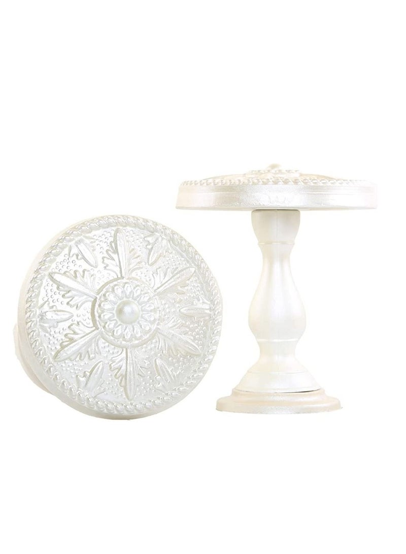 IDT 1 Pair Curtain Holdbacks Window Tie Backs Holders For Bedroom Wall Office Decor Home Sheer Blackout Drapes Blind Curtains Decorations Accessories Buckle Hooks White Colour - Image 2