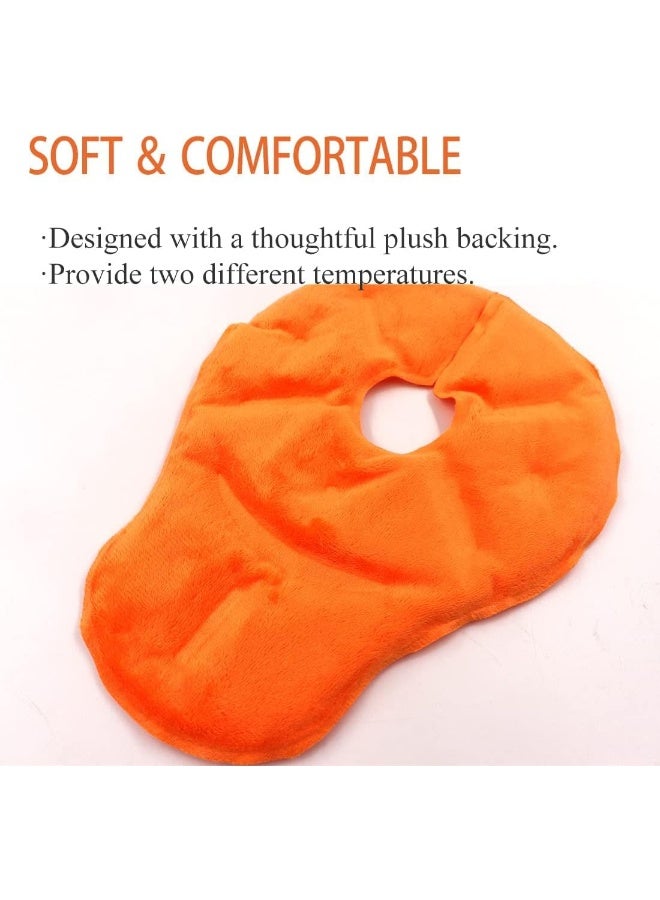 coldchill Reusable Breast Therapy Pack, Breast Ice Packs, Breastfeeding Essentials, for Breastfeeding Relief, Nursing Pain, Engorgement, Swelling Augmentation, Mastitis, Mastectomy Recovery, 2 Pack Orange - Image 3