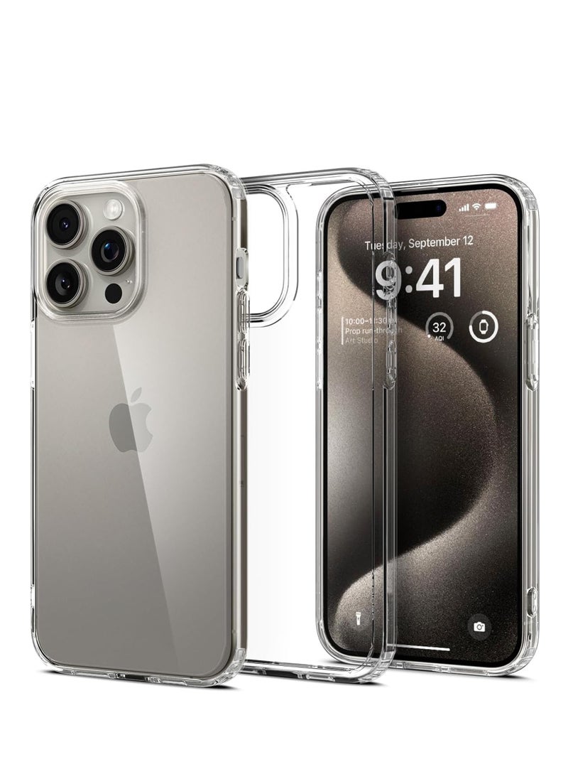 INFOSUN - iPhone 15 Pro Max Case Clear Cover [Anti-Yellowing] Ultra Thin Silicone Shockproof Back Cases Transparent Protective Phone Case for Apple iPhone 15 Pro Max  - Crystal Clear - Image 1