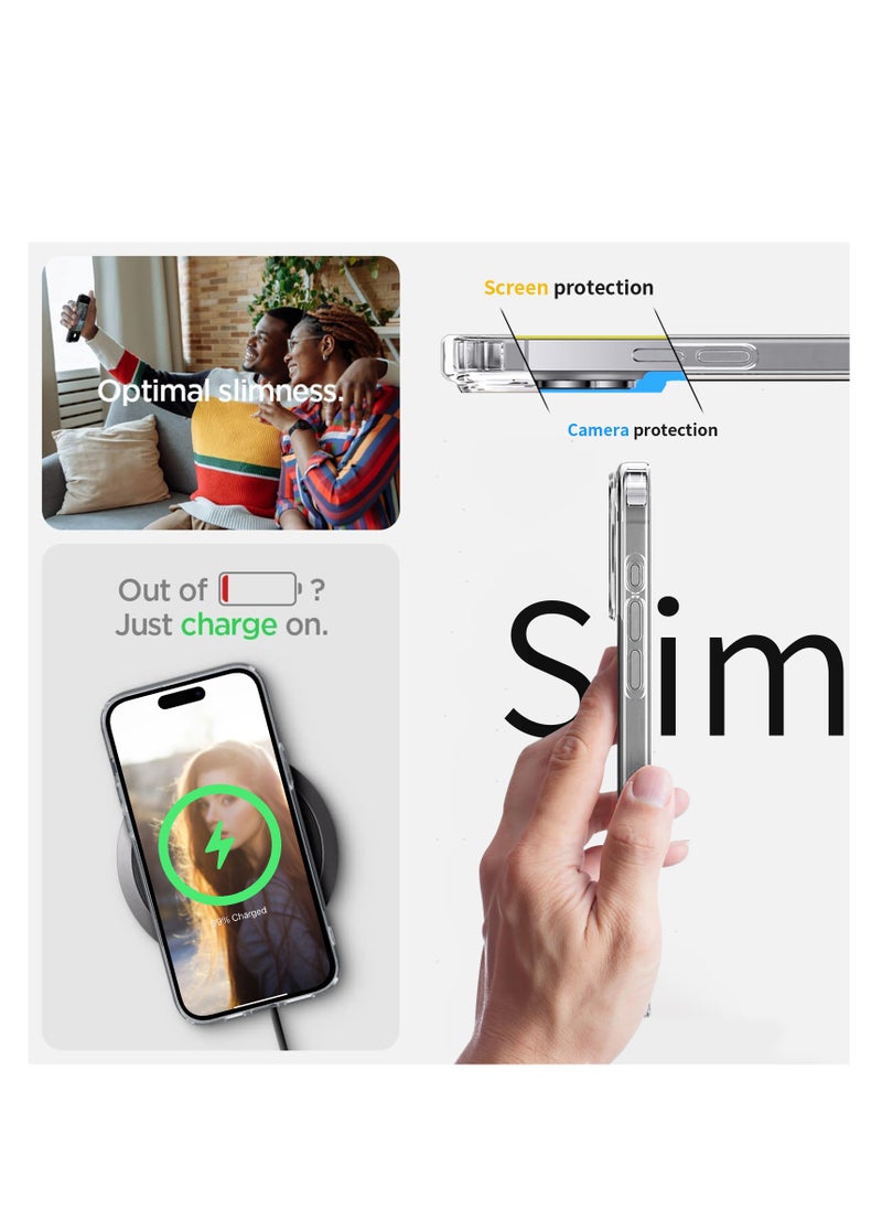 INFOSUN - iPhone 15 Pro Max Case Clear Cover [Anti-Yellowing] Ultra Thin Silicone Shockproof Back Cases Transparent Protective Phone Case for Apple iPhone 15 Pro Max  - Crystal Clear - Image 1
