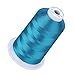 Simthread 5500Yds Embroidery Thread 5000M 40WT Polyester Machine Embroidery Thread HighYardage Spool for Brother Singer Janome Babylock Husqvarna Home Commercial Machines Blue Satin S055 - Image 2
