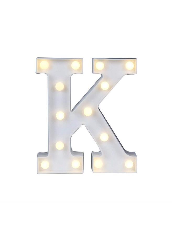 LED 26 Alphabet Letter Number Lights Ampersand Symbol Love Heart Light Up Sign Lamp For Love Wedding Home Party Holiday Bar Decoration