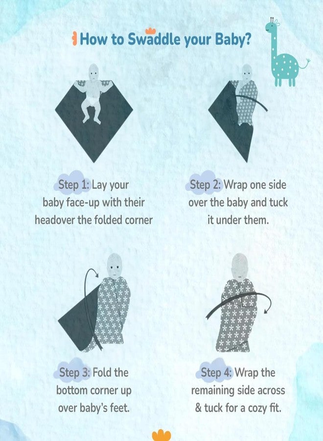 Novanest لفافة لف الأطفال من نوفانيست، مصنوعة من قطن الموسلين ١٠٠٪ - بطانية لف ناعمة للمواليد الجدد، قطعة قماش للتجشؤ، منشفة، ولفافة | قماش موسلين خفيف الوزن ١٠٠×١٠٠ سم | مستلزمات الأطفال من عمر ٠-١٨ شهرًا | لون أصفر شمسي، عبوة من قطعة واحدة - Image 3