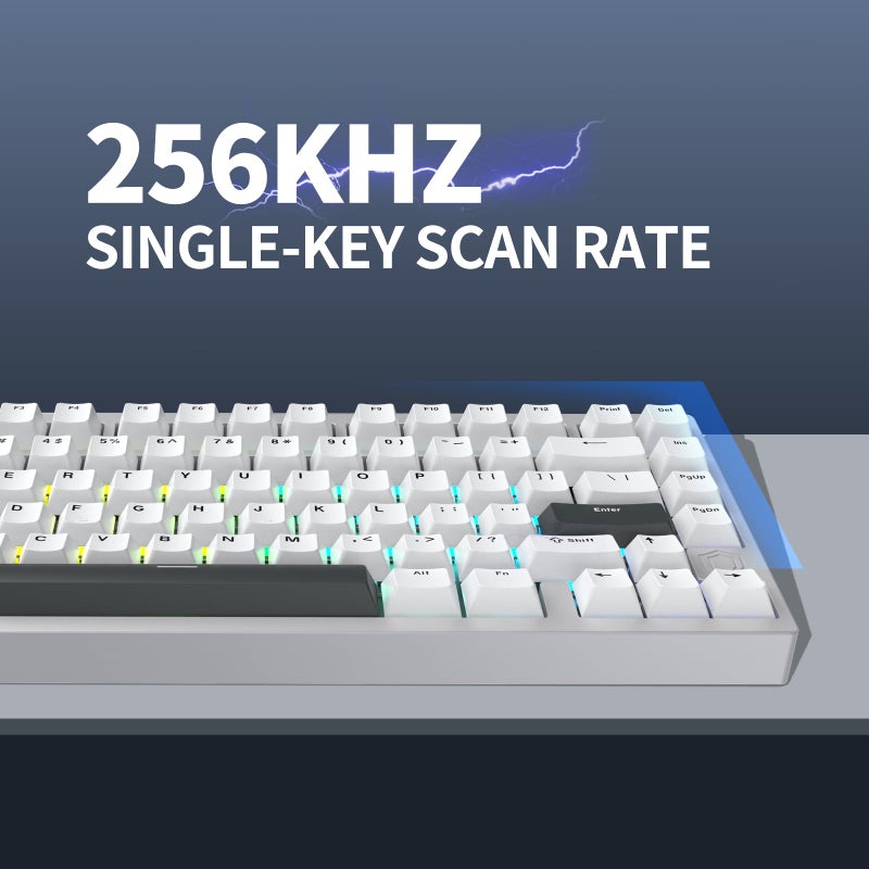 IROK MG75PRO 81 Keys Wired Magnetic Switch Mechanical Keyboard, Hall Effect, 8KHZ/ARGB/CNC Aluminum, Gasket Structure Gaming Keyboard(Silver - Image 3
