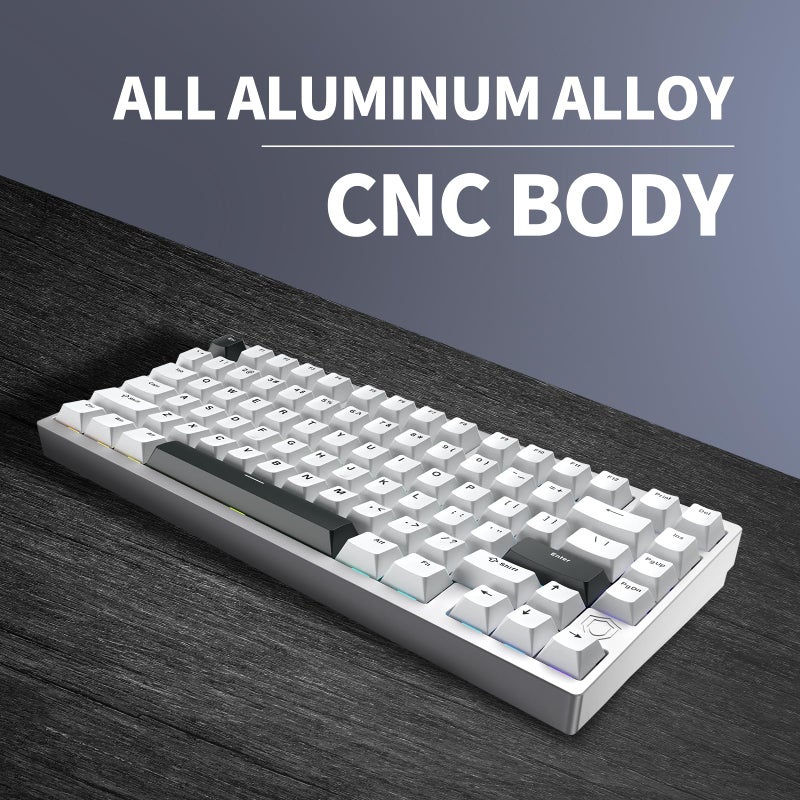 IROK MG75PRO 81 Keys Wired Magnetic Switch Mechanical Keyboard, Hall Effect, 8KHZ/ARGB/CNC Aluminum, Gasket Structure Gaming Keyboard(Silver - Image 4