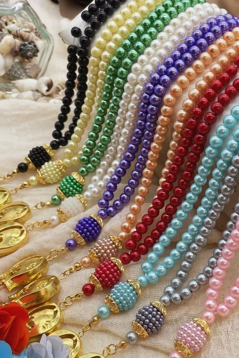 A 99-pearl flower bracelet is a beautiful gift for Muslim, Islamic and Arab Ramadan - Image 4