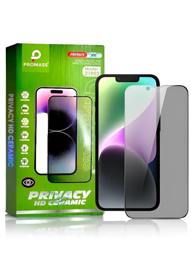 PROMASS HD Ceramic Screen Protector Anti-Spy for iPhone 14 Pro to Protect Privacy from Promass, maximum protection for the screen from scratches and breakage - Image 1