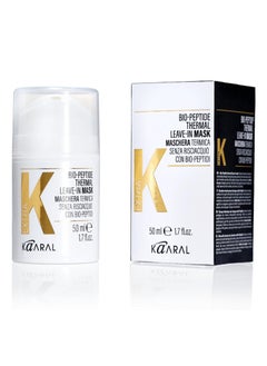 kaaral ExtraK Bio-Peptide Thermal Leave-In Hair Mask (50ml), 4-Minute Repair & Heat Protection, Strengthens Damaged Hair, Restores Shine & Elasticity, Professional Keratin Treatment  - Image 1