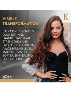 kaaral ExtraK Bio-Peptide Thermal Leave-In Hair Mask (50ml), 4-Minute Repair & Heat Protection, Strengthens Damaged Hair, Restores Shine & Elasticity, Professional Keratin Treatment  - Image 2