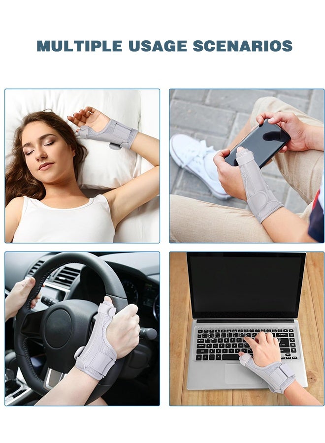 Polish'D Thumb Splint with Wrist Brace, Thumb Support Brace for Wrist Hand Thumb Stabilizer Fits Both Right Left Hand for Men and Women - Image 5