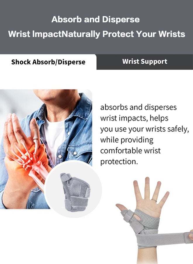 Polish'D Thumb Splint with Wrist Brace, Thumb Support Brace for Wrist Hand Thumb Stabilizer Fits Both Right Left Hand for Men and Women - Image 3