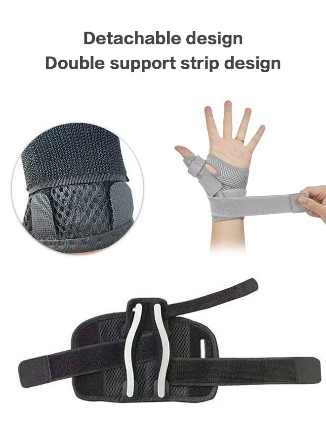 Polish'D Thumb Splint with Wrist Brace, Thumb Support Brace for Wrist Hand Thumb Stabilizer Fits Both Right Left Hand for Men and Women - Image 2