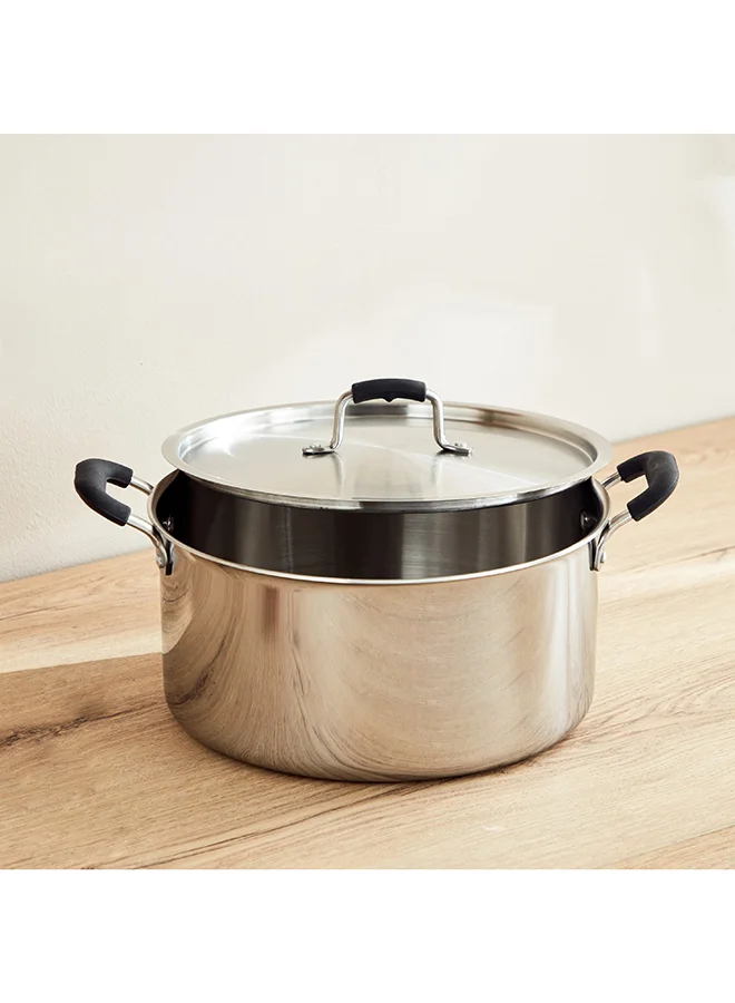 Home Box Glisten Triply Casserole with Steel Lid 36 x 16 x 28 cm