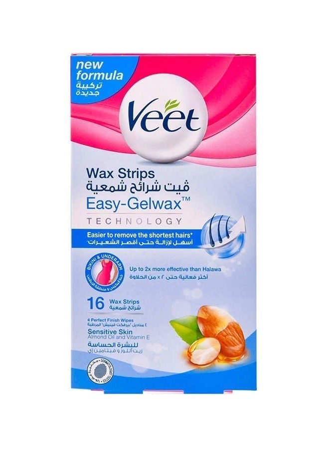 Veet Easy Gelwax Wax Strip, 16 Pcs