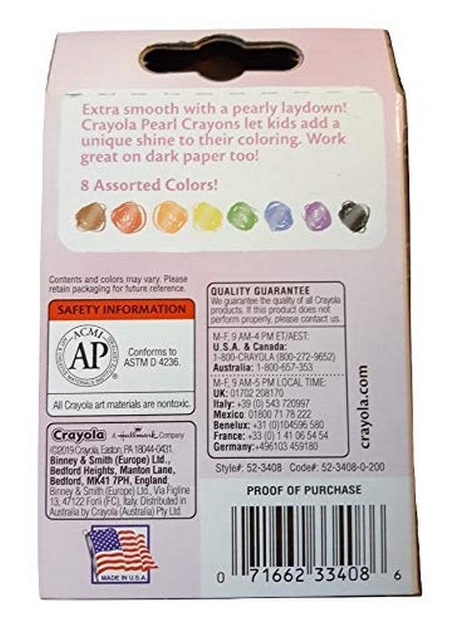 Crayola Pearl Crayons (8) - Image 2