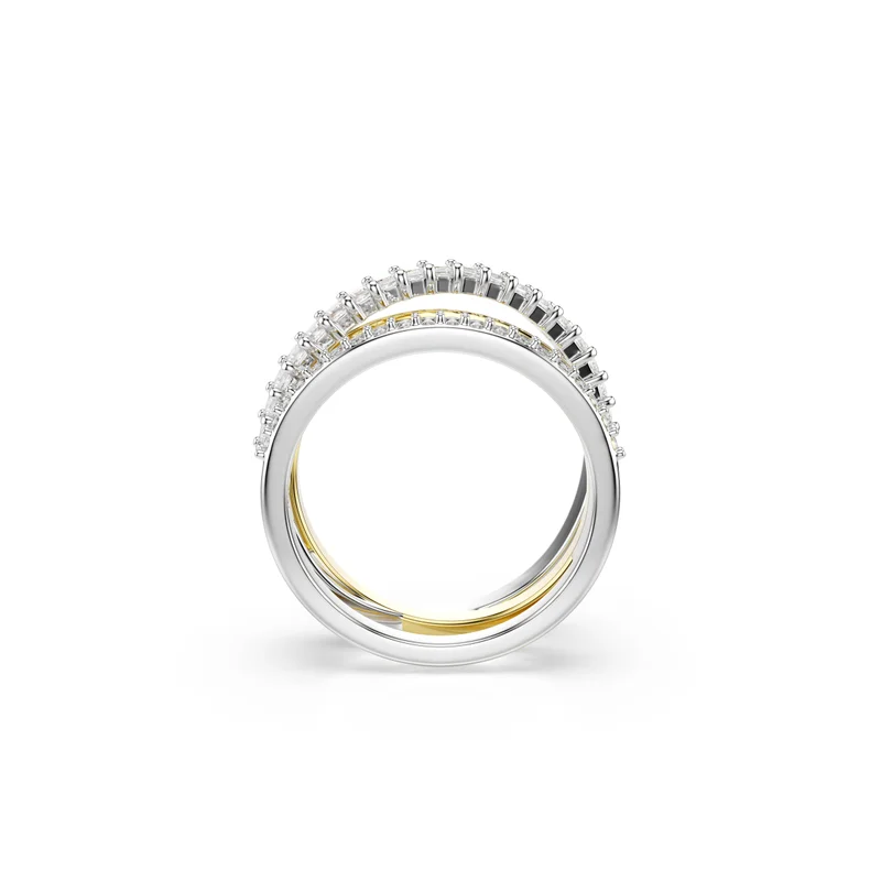 SWAROVSKI Re Hyperbola:3 Band Single Ring