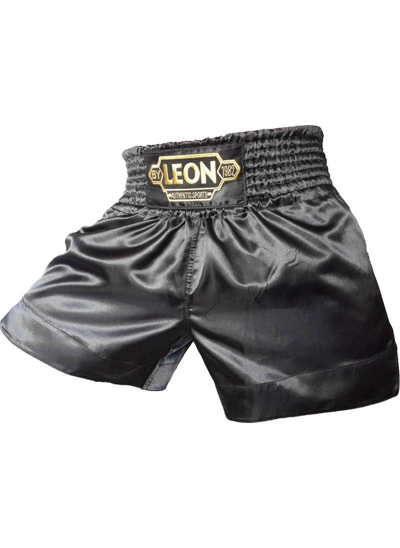 By Leon 1982 Leon Ground Kickboxing and Muay Thai Shorts Black BYL1006  - Image 2