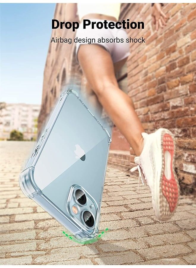 iPhone 14 Case 6.1 Inch Ultra Slim Case Soft TPU Material with 4 Corners Bumper Shockproof Protection Anti-Scratch Anti-Drop Clear iPhone 14 Cover Cell Phone Cover Compatible with iPhone 14 Clear - Image 2