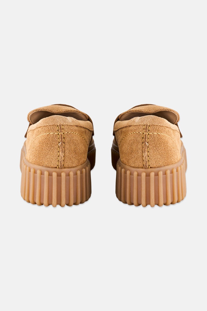 clarks Women Torhill Penny Standard Fit Slip On Casual Shoes, Light Tan  - Image 3