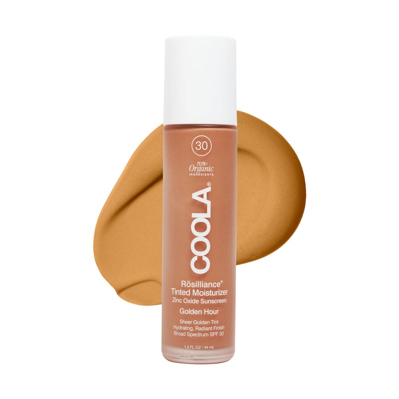 COOLA Organic Rosilliance BB Cream with SPF 30, Tinted Moisturizer Sunscreen & Foundation, Dermatologist Tested, Golden Hour, 1.5 Fl Oz - Image 1