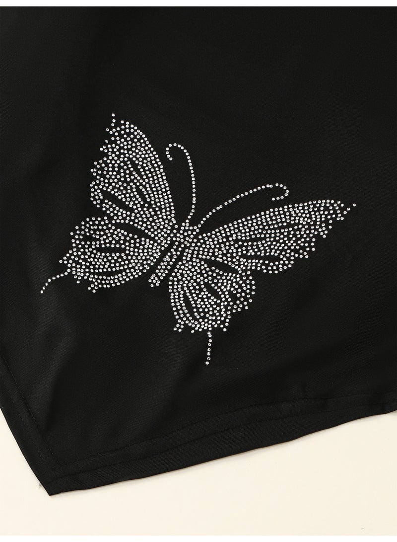 ISI Muslim Hijab for Women Abaya erfly Hot Diamond Scarf Soft and Breathable with Full Neck Coverage - Image 3