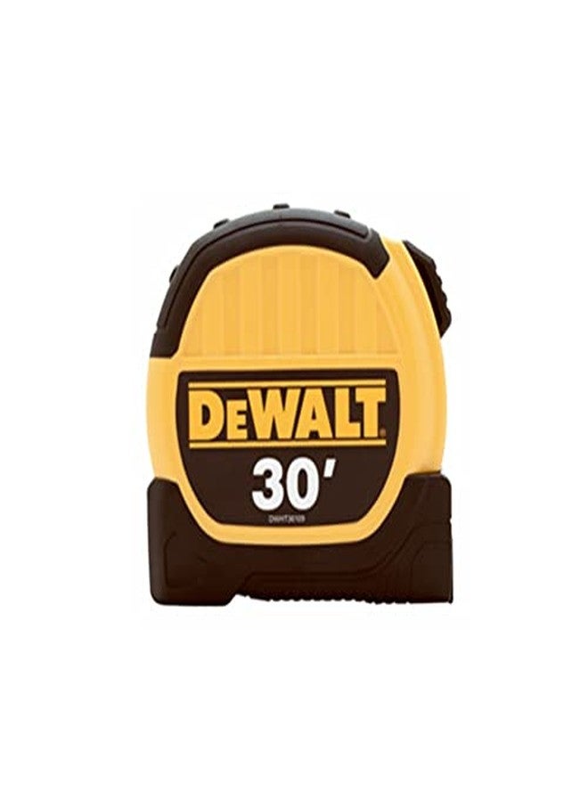 DeWalt DWHT36109 1-1/8" x 30 ft. Standard Tape Measure, Belt Clip, Yellow/Black - Image 2