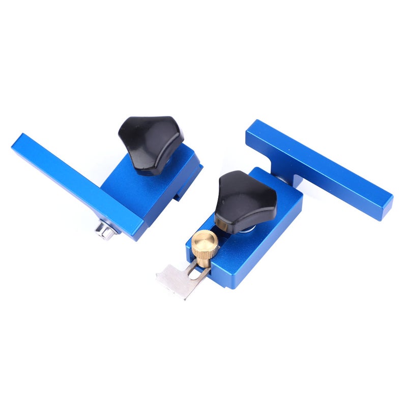 Fence Flip Limit Woodworking Tool 30#/45# Aluminum Alloy t track Stop Tool (30#+45# ) - Image 1