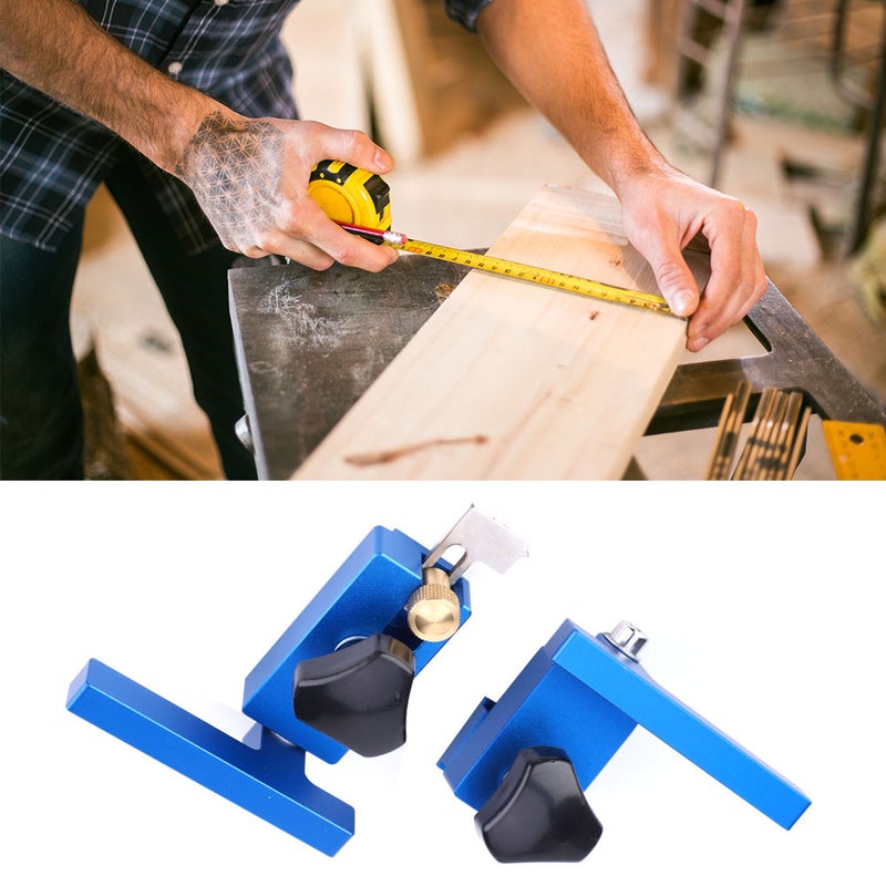 Fence Flip Limit Woodworking Tool 30#/45# Aluminum Alloy t track Stop Tool (30#+45# ) - Image 3