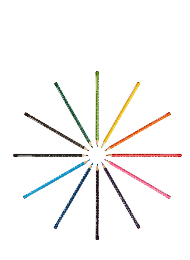 Disney - Frozen 12Pc Colour Pencils Triangular - Image 1