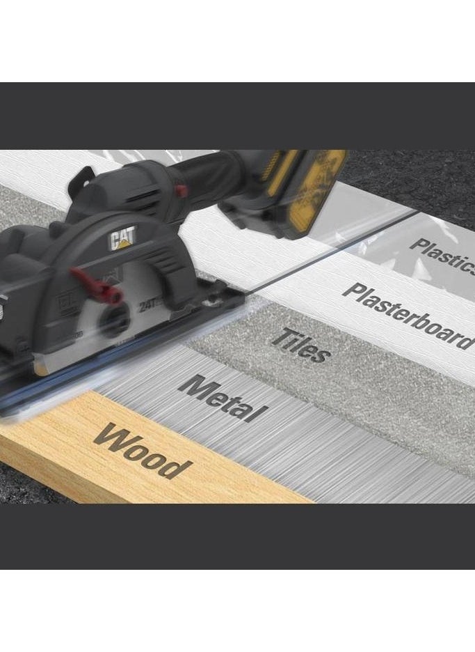 Catterpillar CAT DX5010 18V Cordless Circular Saw - Lightweight, Powerful, and Versatile for Woodworking and DIY Projects  - Image 4