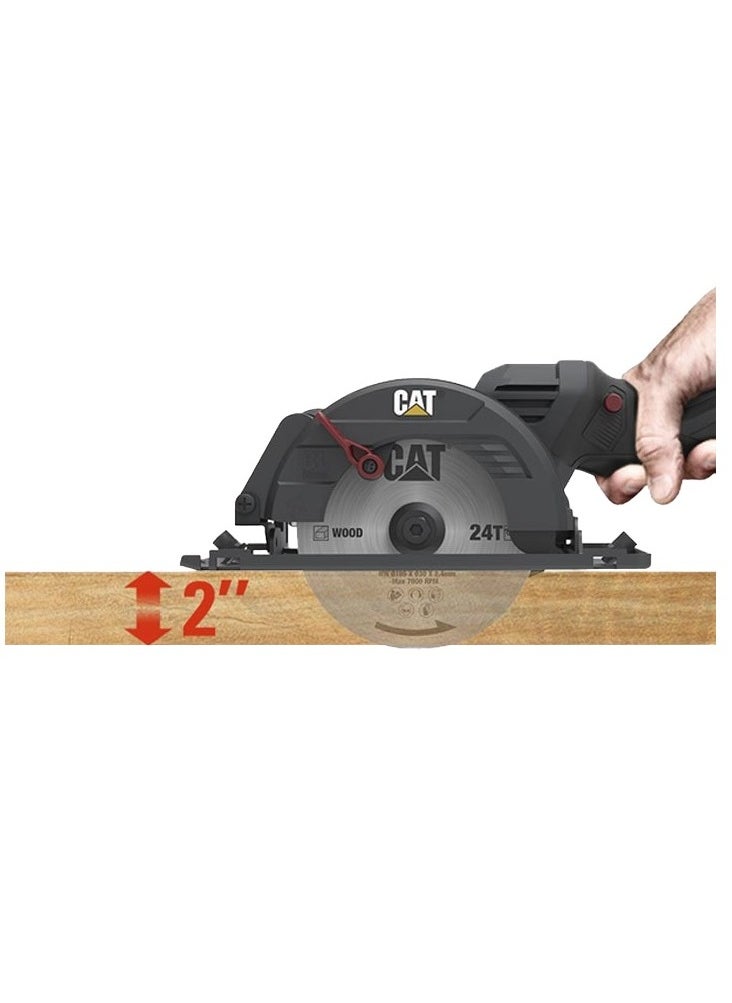Catterpillar CAT DX5010 18V Cordless Circular Saw - Lightweight, Powerful, and Versatile for Woodworking and DIY Projects  - Image 3