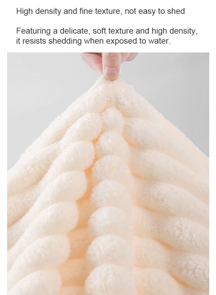 مس تيارا طقم مناشف، طقم مناشف حمام مكون من 3 قطع، 100% قطن ممشط، سريع الجفاف، ماص للغاية، مناشف حمام سميكة ناعمة للفنادق للاستحمام والسبا، تتضمن مجموعة المناشف مناشف حمام ومناشف يد وغطاء لتجفيف الشعر 80*150 سم - Image 3