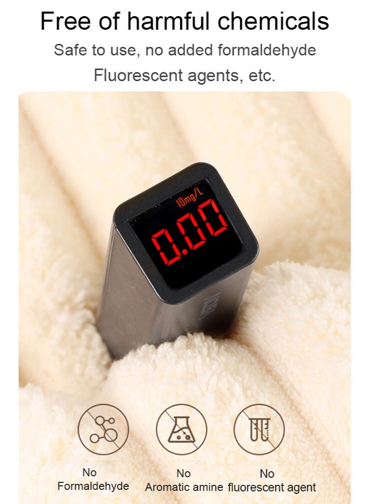 مس تيارا طقم مناشف، طقم مناشف حمام مكون من 3 قطع، 100% قطن ممشط، سريع الجفاف، ماص للغاية، مناشف حمام سميكة ناعمة للفنادق للاستحمام والسبا، تتضمن مجموعة المناشف مناشف حمام ومناشف يد وغطاء لتجفيف الشعر 80*150 سم - Image 5