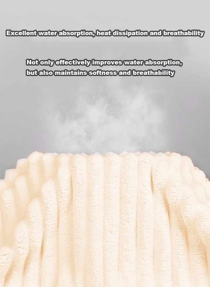 مس تيارا طقم مناشف، طقم مناشف حمام مكون من 3 قطع، 100% قطن ممشط، سريع الجفاف، ماص للغاية، مناشف حمام سميكة ناعمة للفنادق للاستحمام والسبا، تتضمن مجموعة المناشف مناشف حمام ومناشف يد وغطاء لتجفيف الشعر 80*150 سم - Image 4