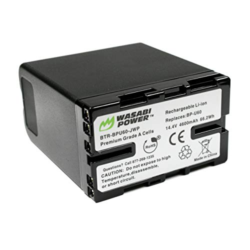 Wasabi Power Battery for Sony BP-U60 and Sony PMW-100, PMW-150, PMW-160, PMW-200, PMW-300, PMW-EX1, PMW-EX1R, PMW-EX3, PMW-EX160, PMW-EX260, PMW-EX280, PMW-F3, PXW-FS5, PXW-FS7 - Image 1