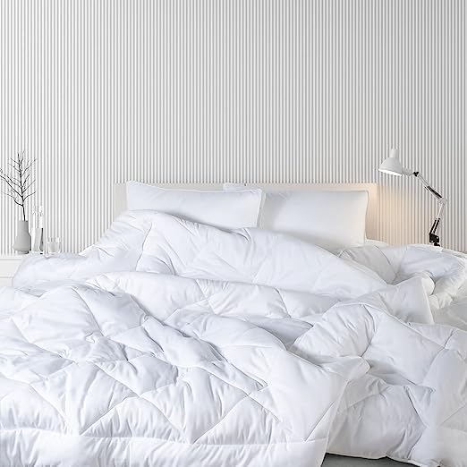 MITUL Comforter Single Bed OR Double Bed 330 GSM Blanket Single Bed AC Comforter Single Bed Quilt AC Blanket Dohar Reversible Microfibre Polyester Pearl White Single Bed