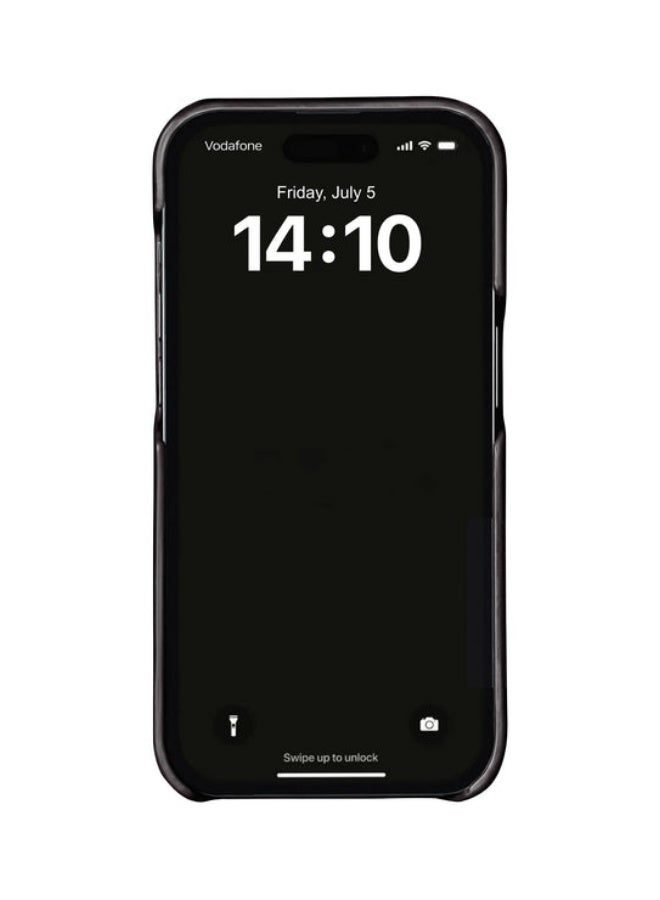 بروتيكت جراب فاخر بنقشة جلد التمساح متوافق مع iPhone 12 و iPhone 12 Pro | تصميم أنيق بملمس جلدي | حماية يومية ضد الخدوش والصدمات | لون اسود - Image 4